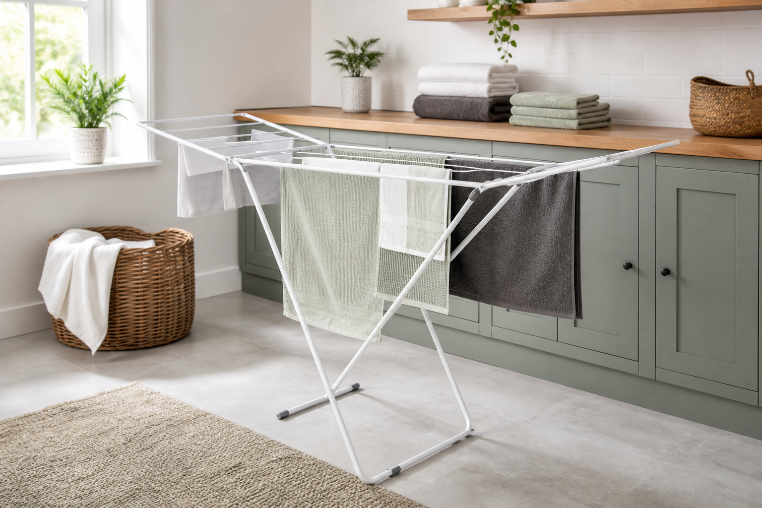 Fold-Flat Drying Rack in use thumbnail