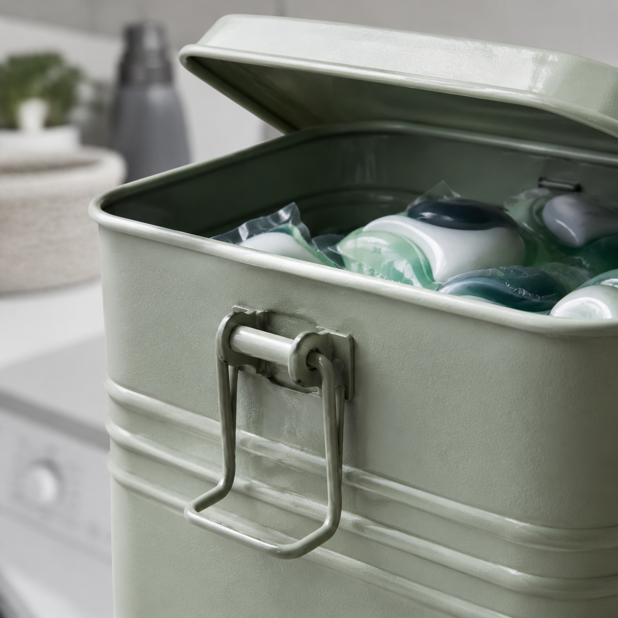Laundry Pod Storage Tin detail thumbnail